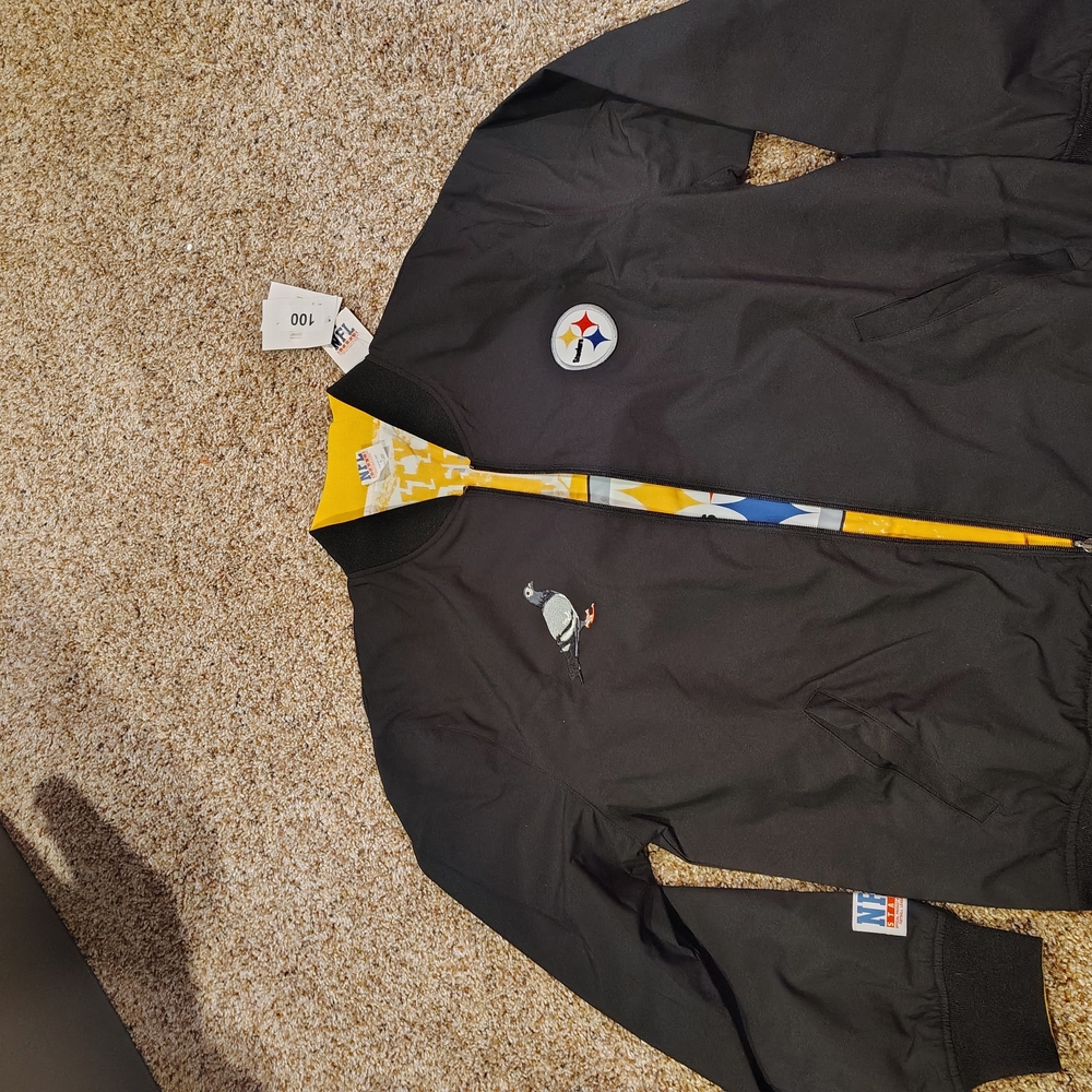 Pittsburgh Steelers Staple Black and Yellow Lightweight Jacket